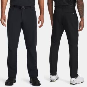 Under Armour NWT Performance Taper Black Pants Size 38/30